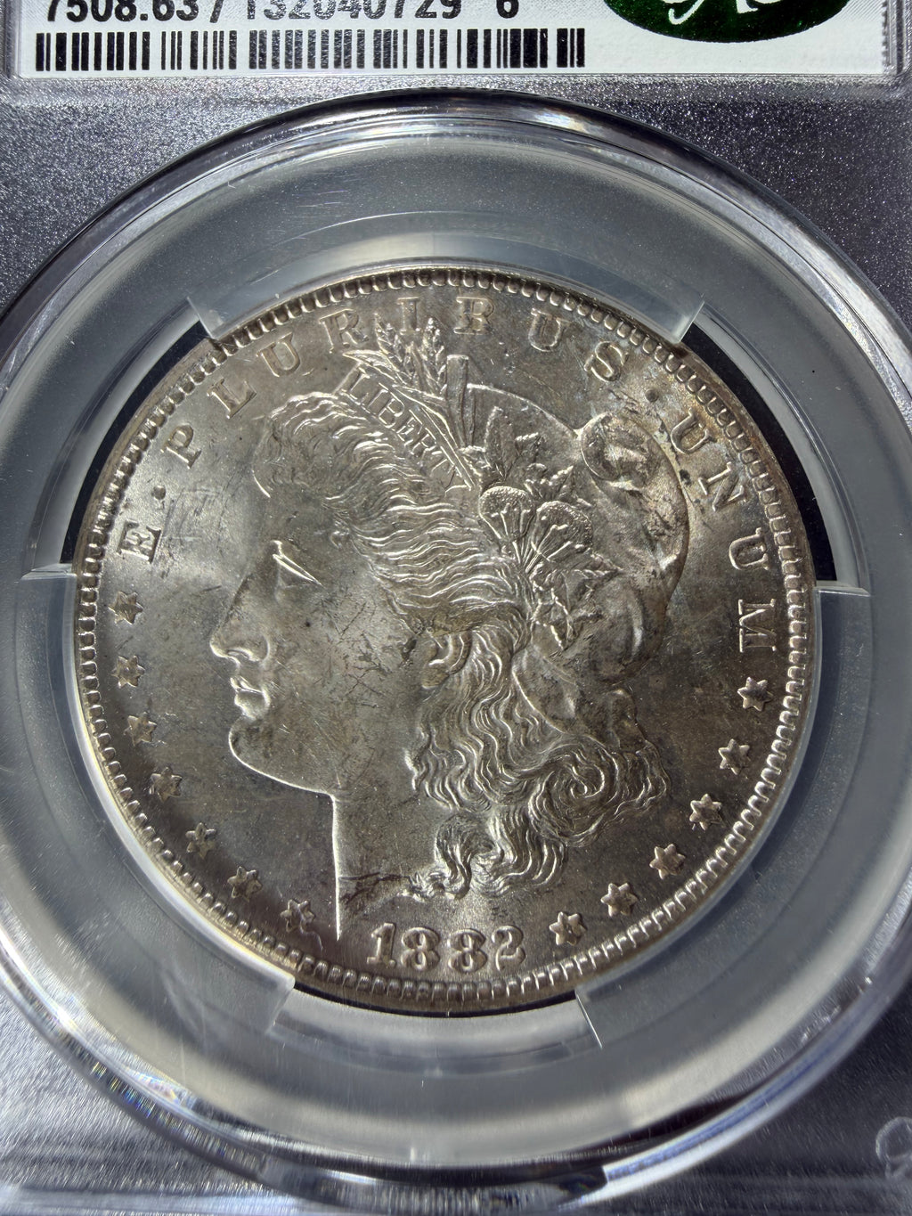 1882 CC Morgan Dollar CACG MS 63