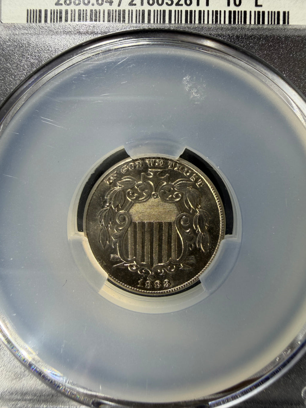 1883 Shield Nickel CAC MS64 Witterbrick